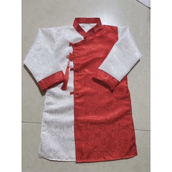 Áo dài cách tân gấm bé trai mới ms 05