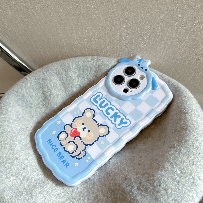 Ốp Điện Thoại Hình Gấu Cừu Nhỏ Dễ Thương Cho iphone7 / 7plus / 8 / 8plus / x / xs / 11 / 12 / 13 / 14 / pro / max / plus / promax