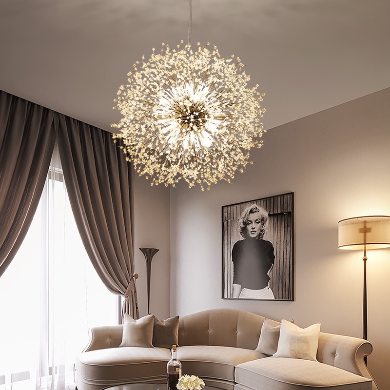 Đèn thả CARAVA hoa bồ công anh trang trí nội thất cao cấp kèm bóng led chuẩn xịn