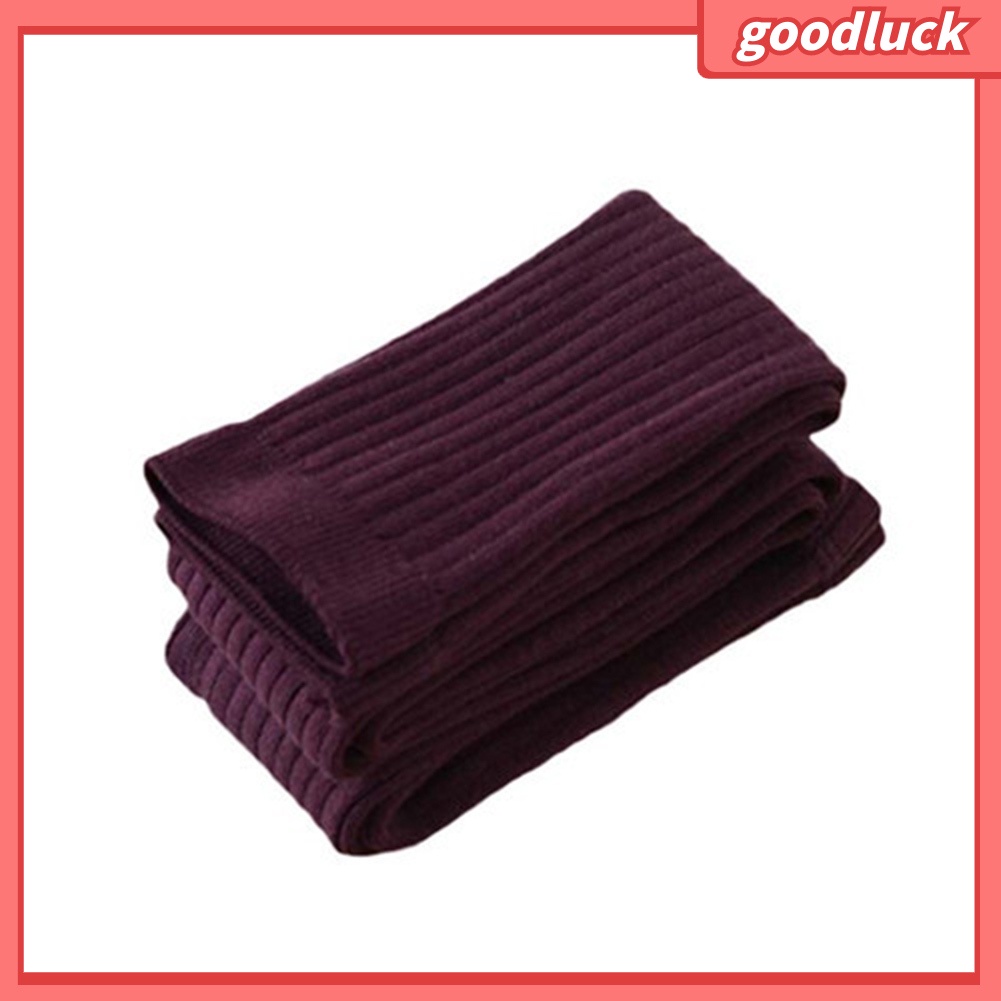 [GOCK] Quần Tất Dệt Kim Co Giãn Màu Trơn Họa Tiết Kẻ Sọc Giữ Ấm Dành Cho Bé Gái