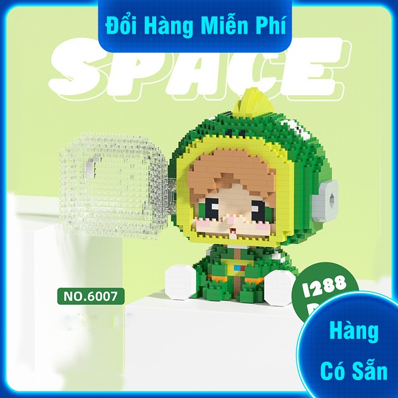 Mô Hình Lắp Ráp Phi Hành Gia Micro Blocks 3D Đồ Chơi Ghép Xếp Hình Space Làm Quà Tặng Sinh Nhật