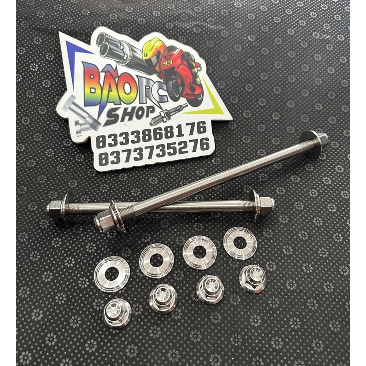Cốt inox304 luôn tán inox salaya long đền inox salaya gắn xe máy