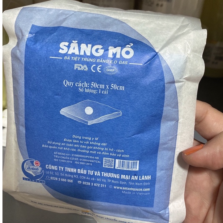 Săng mổ y tế kích thước 50x50 cm