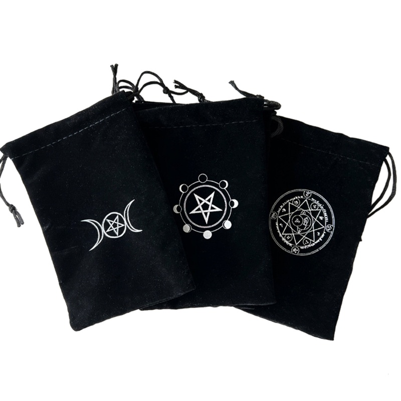 Túi Dây Rút Vải Nhung Đựng Thẻ Bài Trò Chơi Phù Thủy