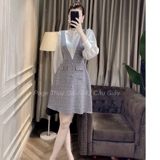 váy sơ mi tay pha CN cao cấp, thời trang công sở cao cấp