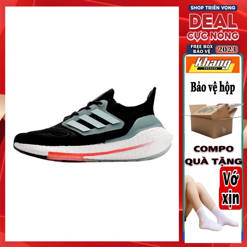 GIÀY THỂ THAO ULTRABOOST 8.0 BOS NÉN ĐEN CAM BỘ QUÀ TẶNG GIÁ TRỊ