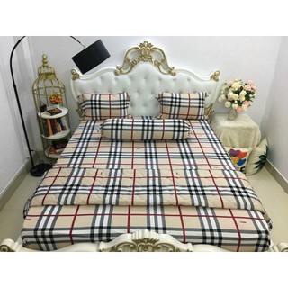 Drap (ga giường) thun lạnh Hàn Quốc cao cấp Bộ 4 món