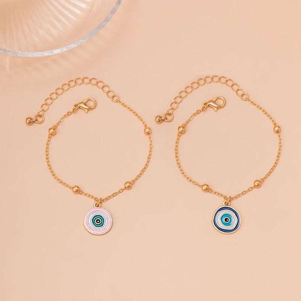 Vòng Tay Dây Bện Gắn Hình Mắt Quỷ 26EDIE Thời Trang Thổ Nhĩ Kỳ Thích Hợp Làm Quà Tặng