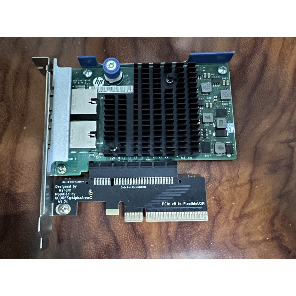 Card mạng LAN 2 cổng 10Gbps HP 561FLR-T chipset Intel X540-T2