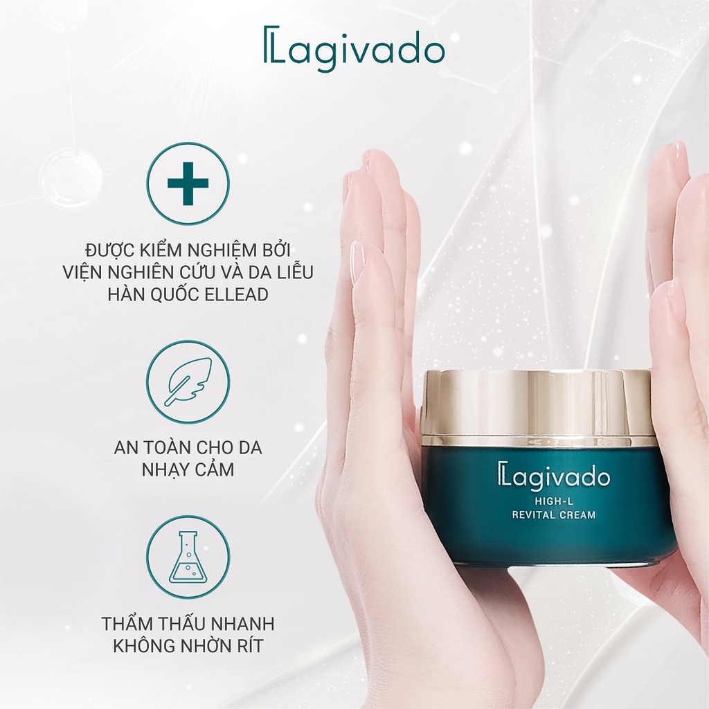 Kem dưỡng mờ thâm nám, đốm nâu Lagivado High-L Revital Cream với Fragaria vesca 51,4% - 50 g