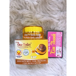 Kem ốc sên one today ngừa mụn xóa nám trắng da 3 tác dụng VIP 15g