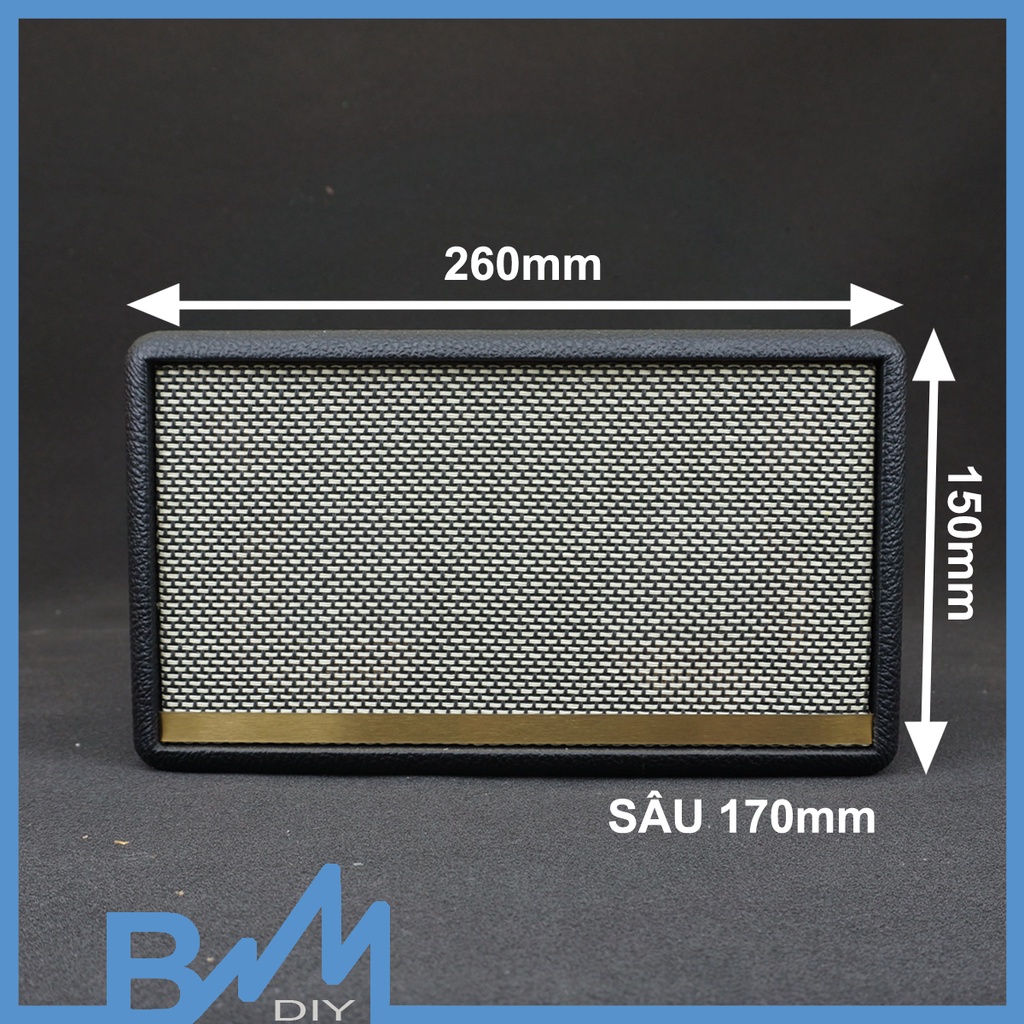 Box loa bọc da hoàn thiện dáng acton ghép loa 3inch 260x150x170mm