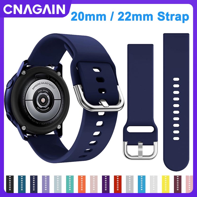 HUAWEI Dây Đeo 20mm / 22mm Thay Thế 4 / 5 pro 40mm 44mm 3 Gear S3 S4 42mm 46mm Cho Đồng Hồ Thể Thao Samsung Galaxy Watch Active