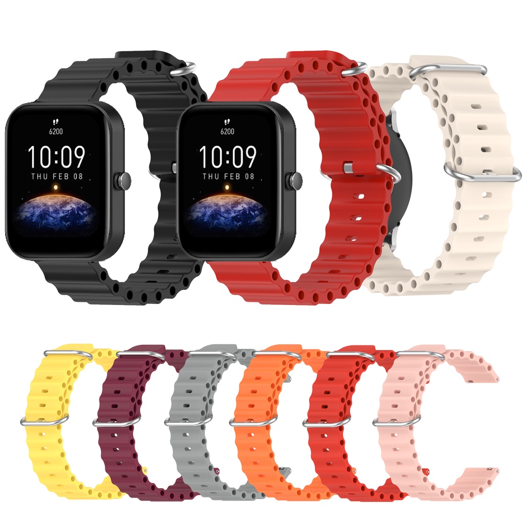 Dây Đeo Silicone Cho Đồng Hồ Thông Minh Huami Amazfit Bip Lite Bip S U pro Bip 3 pro