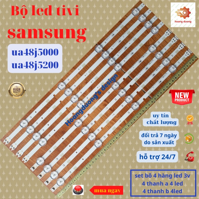Thanh led tivi samsung ua48j5200,ua48j5000,sét bộ 8 thanh-dthoangduong