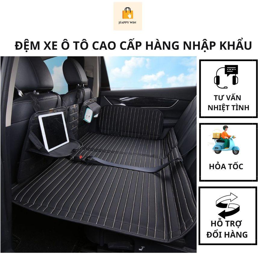 Đệm nằm ô tô chịu lực đến 600kg, nệm oto không bơm hơi hàng nhập khẩu, nệm treo ghế sau oto gấp gọn chất lượng tốt