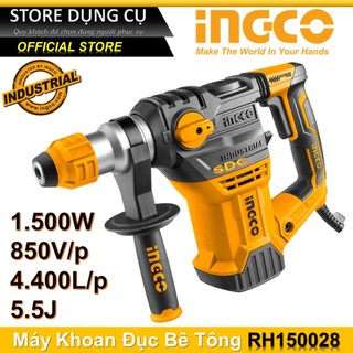 1500w máy khoan đục bê tông ingco rh150028 | đầu gài sds, khoan tối đa bê tông 32mm