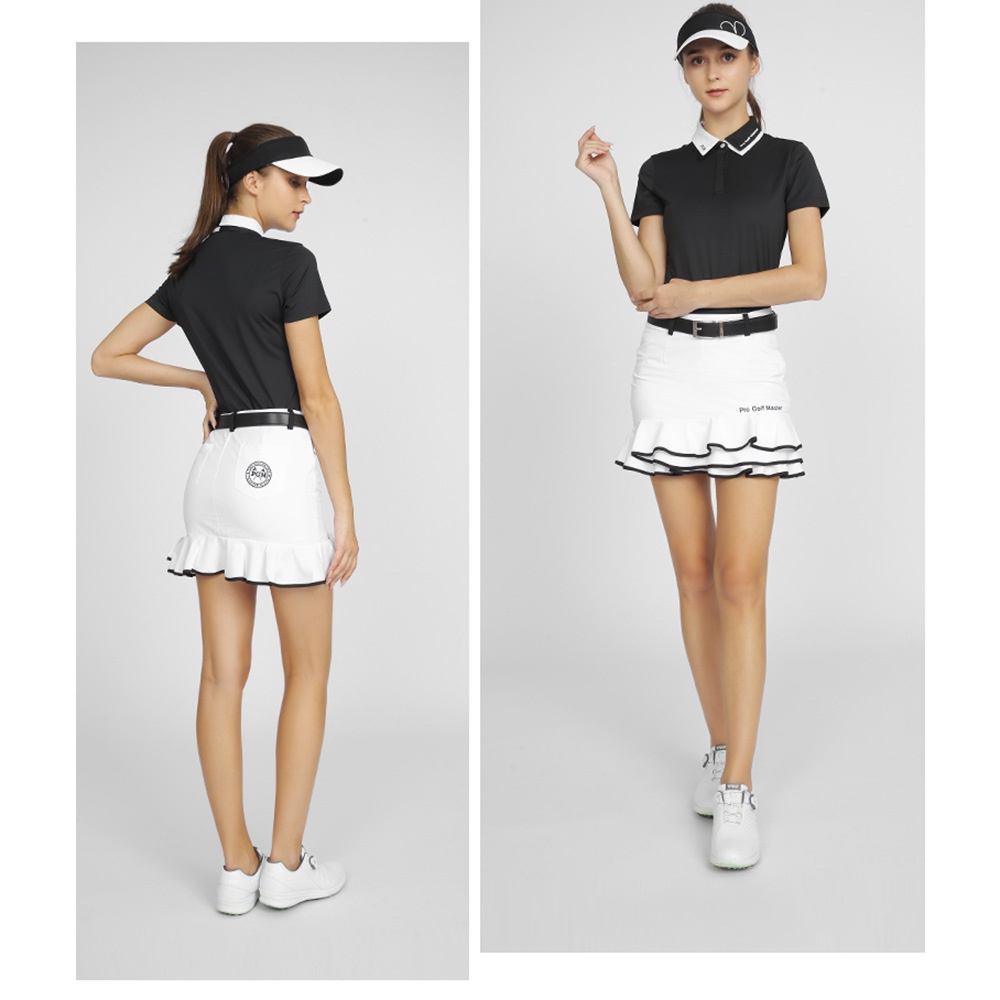 PGM Golf Lady Quần short mùa hè Thời trang Thể thao Casual Fishtail Váy thêu nửa tinh tế