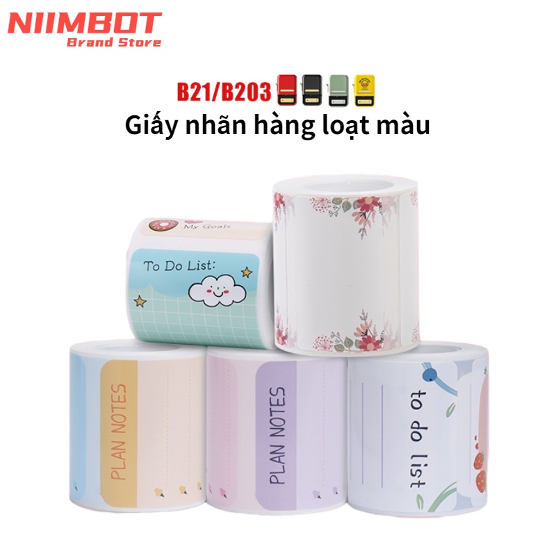 Nhãn Dán Hình Hoạt Hình Chống Thấm Nước Tự Dính B21/B203/B3S