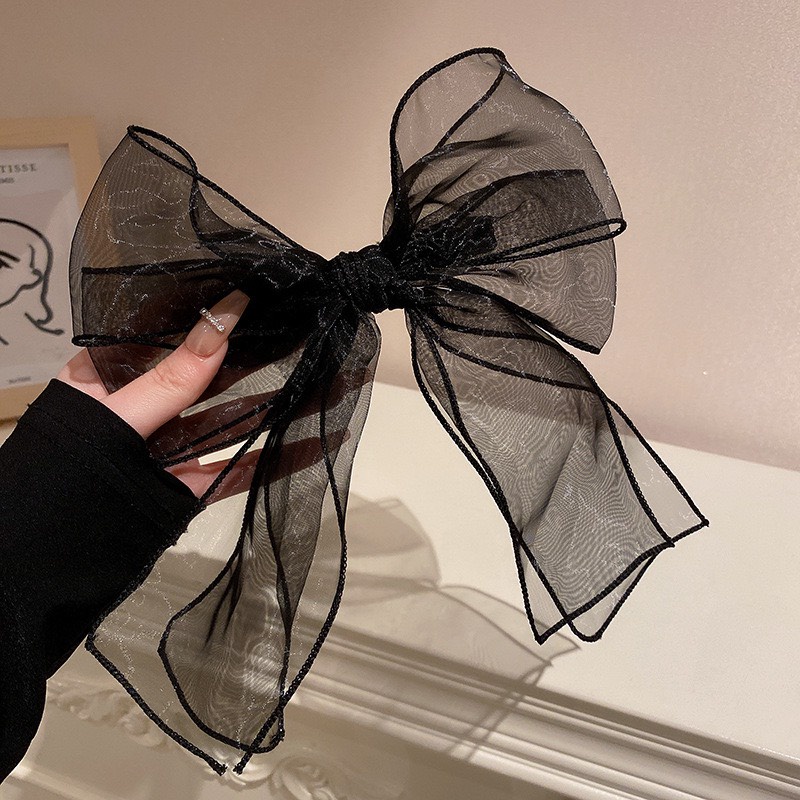 Cặp tóc nơ voan phồng, cặp tóc nữ tính cho bạn gái đáng yêu tiểu thư nhẹ nhàng - Y269