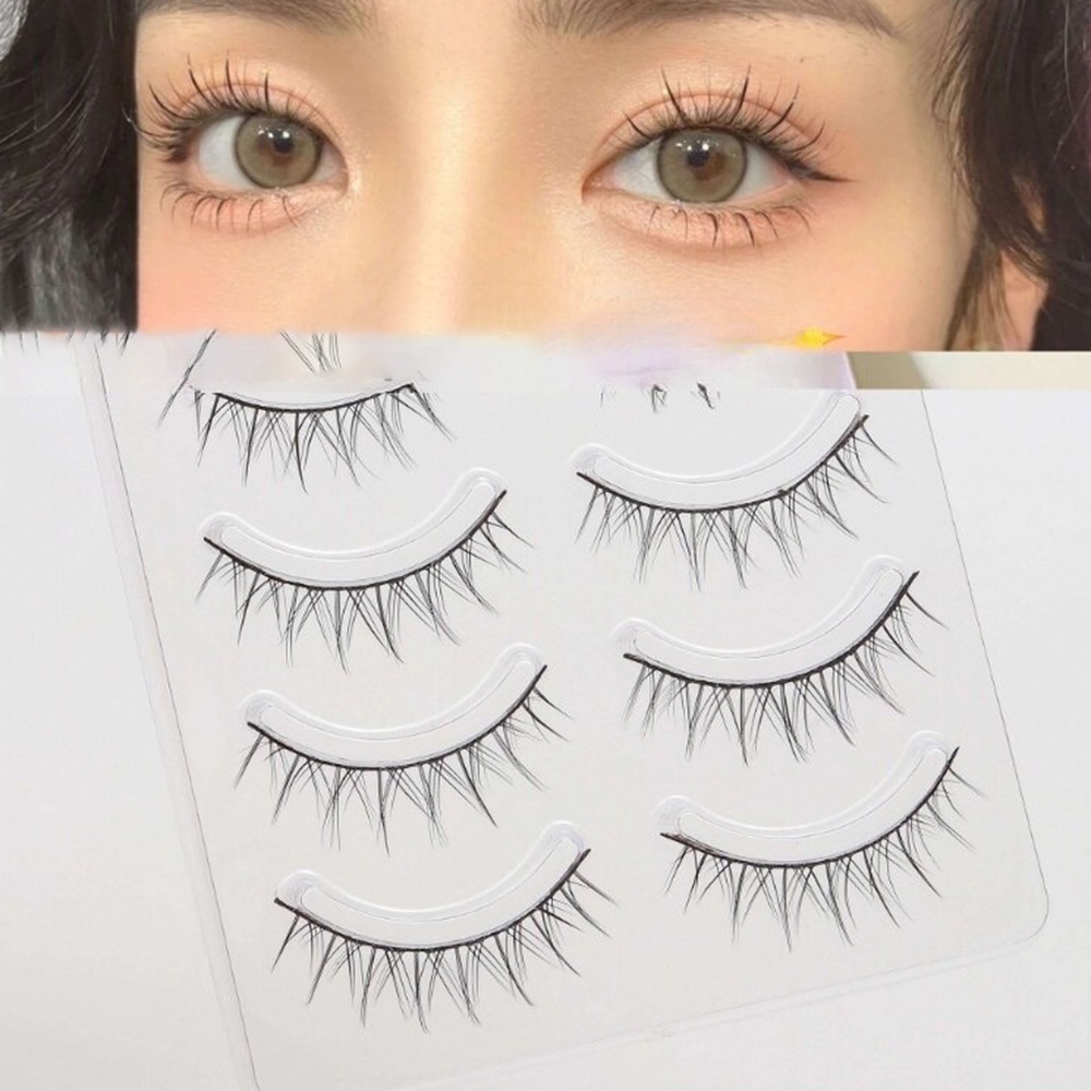 Lông Mi Giả Màu Đen Siêu Mỏng Thoải Mái Tự Nhiên Phong Cách Hàn Quốc Cho Nữ