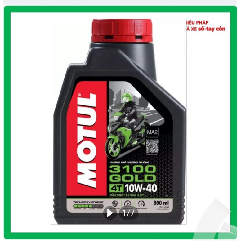 Nhớt motul 3100 gold cho xe số, tay côn như Winer, Exciter, dream, wave...hàng nguyên tem chính hãng
