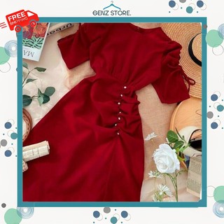 Đầm Tiểu Thư Dáng Xoè Nhẹ Nhàng Dễ Thương, Xinh Đẹp FreeSize - GENZ STORE.