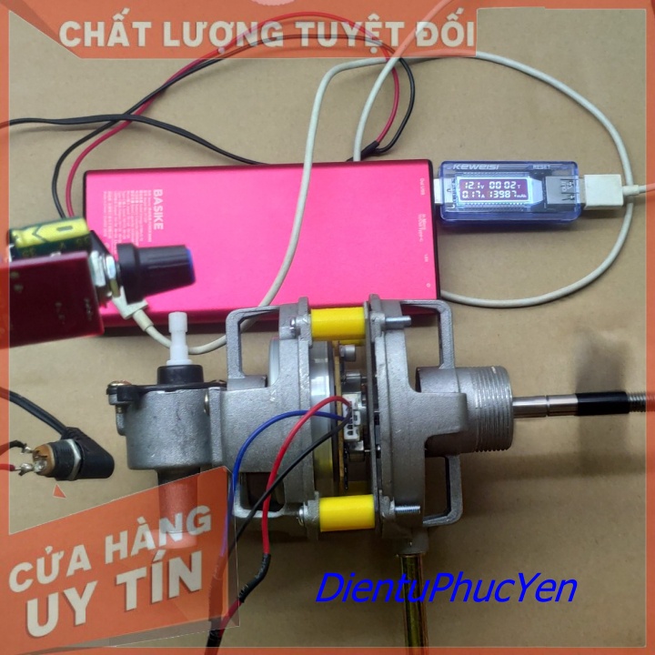 Đầu quạt BLDC 12V - Lắp quạt chạy acquy 9V - 18V