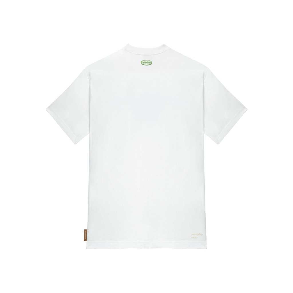 Áo thun Noam Namie màu trắng 100% Cotton họa tiết in chìm và thêu nổi - AT004.1