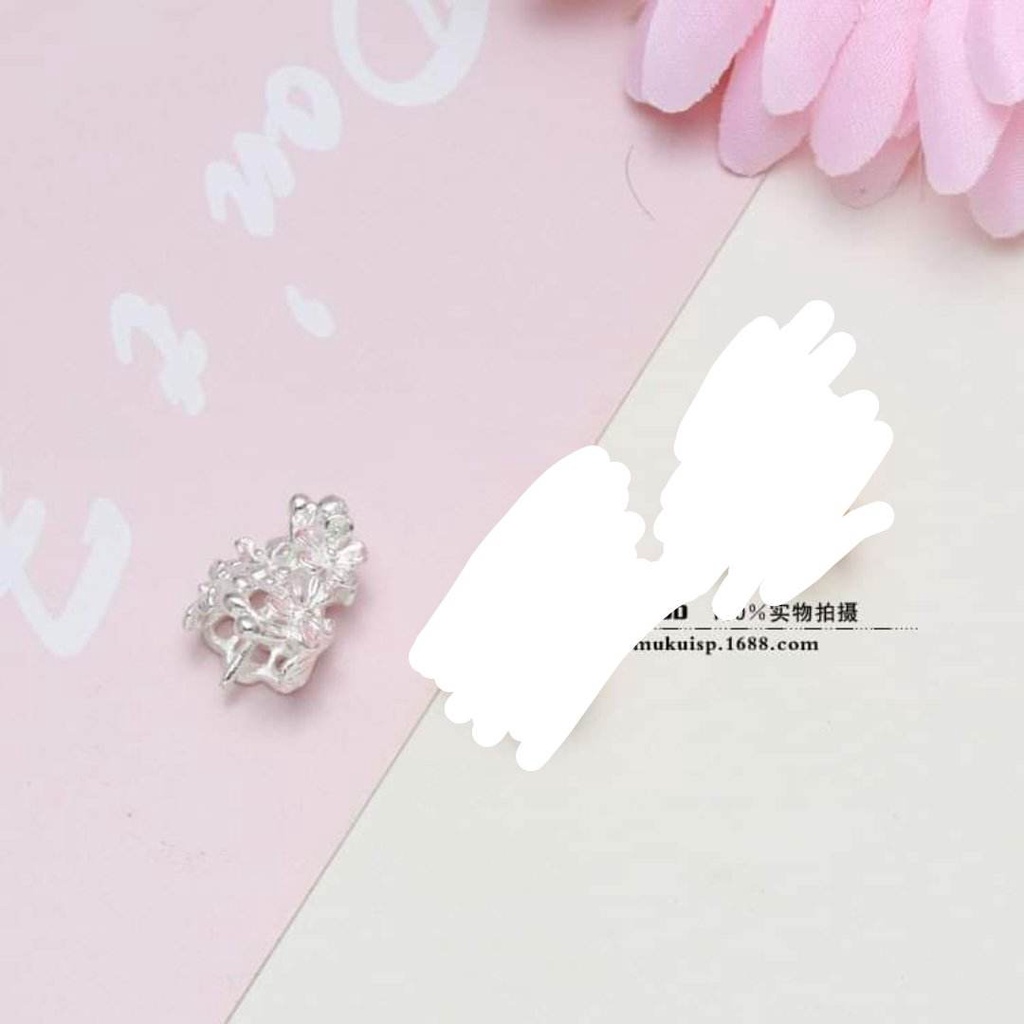 (1 cái)Phiến đúc kim loại gắn đầu trâm 18*12mm, Nguyên liệu làm trang sức cổ trang, Nguyên liệu diy