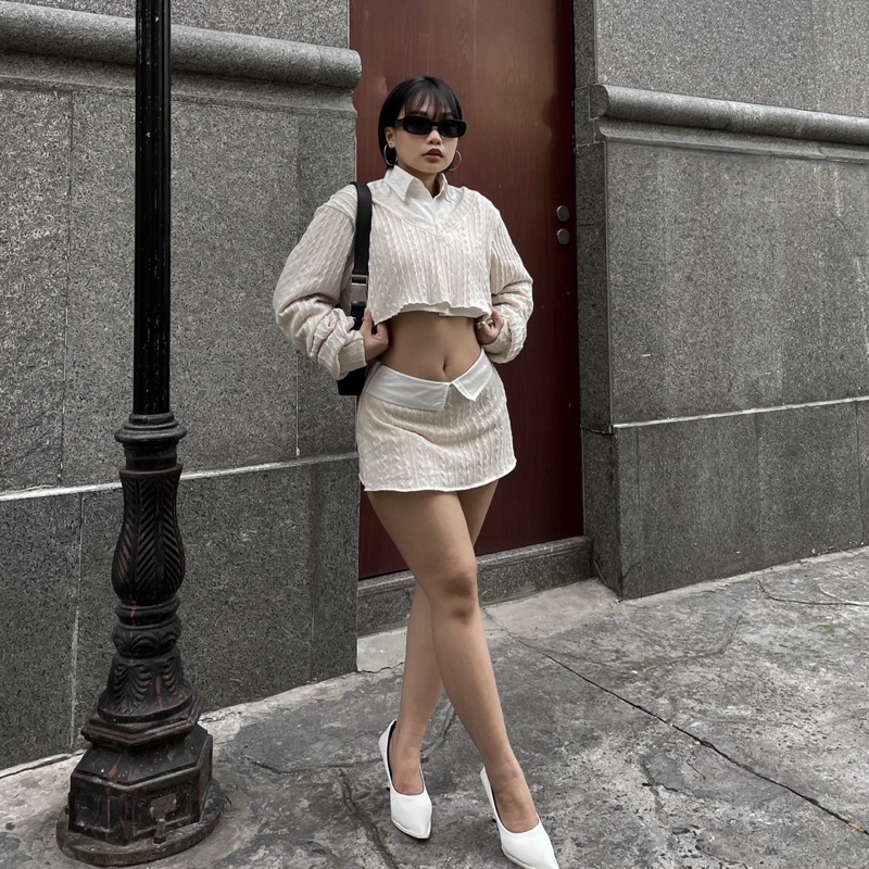 _ Chân váy len sơmi | Meri skirt