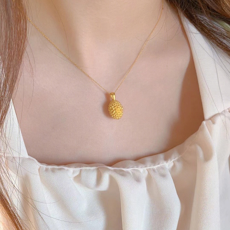 Vòng cổ Mặt Hình Trái Sầu Riêng Thời Trang Dành Cho Nữ