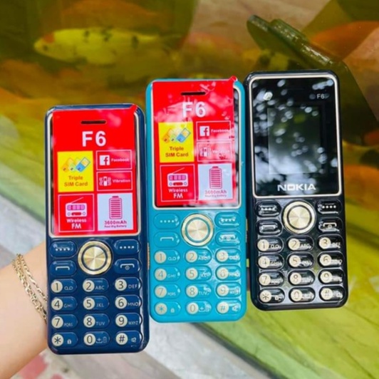 Điện Thoại Nokia F6 3 sim 3 sóng Pin Trâu Sóng Khỏe BH 12 Tháng