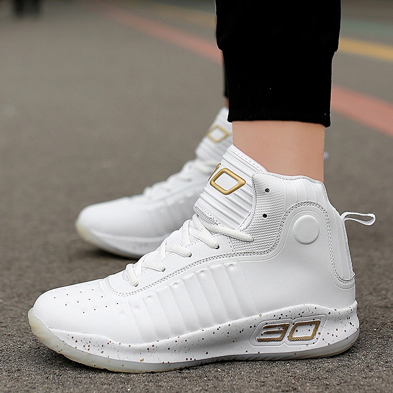 Giày Thể Thao Chơi Bóng Rổ Cổ Cao Chống Trượt Chống Mài Mòn Chất Lượng Cao Cho Cặp Đôi