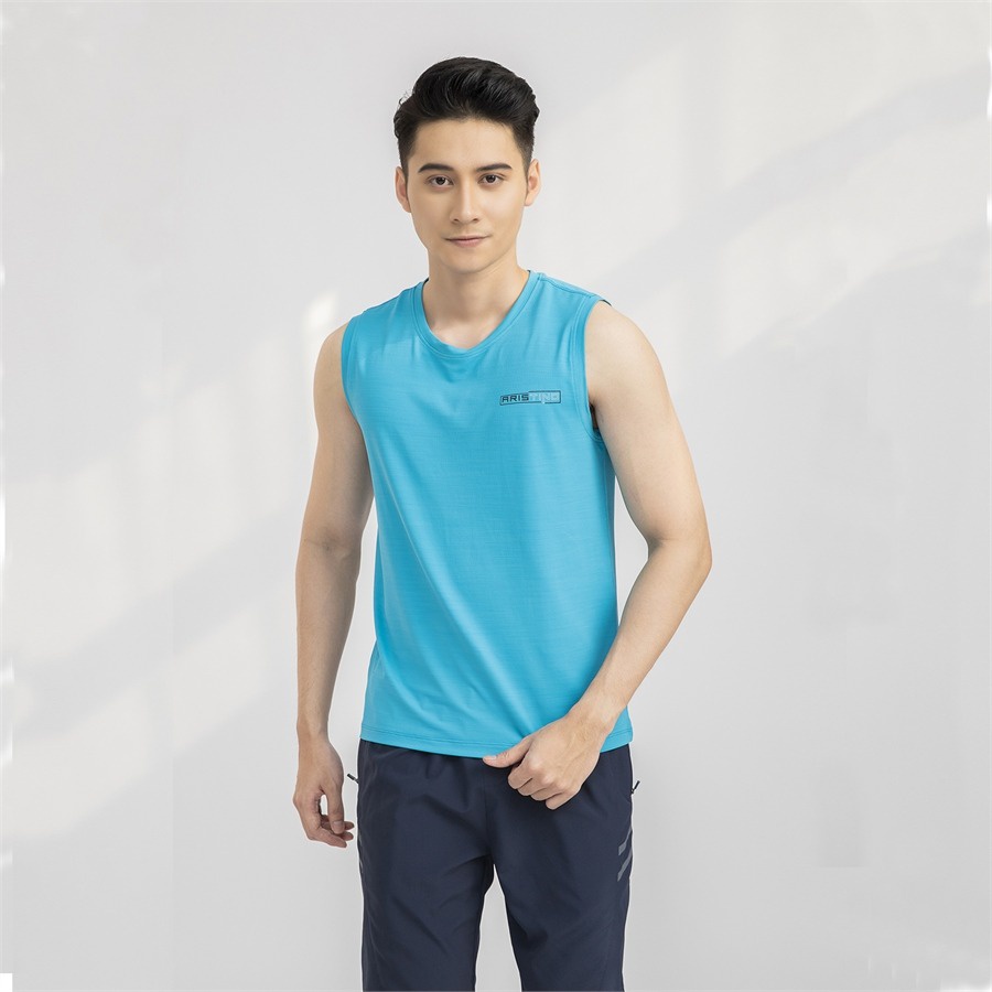 Áo tank top basic ARISTINO phom Regular fit suông vừa, chất liệu bền màu, thoáng mát-  ATT008S1