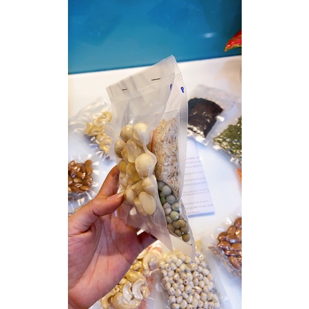 Set hạt nấu sữa mix sẵn 10, 20 ngày, combo hạt làm sữa máy nhỏ, hạt nấu sữa hạt, hút chân ko, tặng muối hồng, kèm tờhdsd