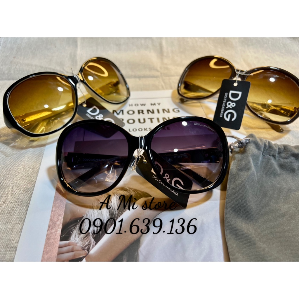 Kính Mát Thời Trang Nữ D&G Chống Tia UV 5 Màu Sang Chảnh
