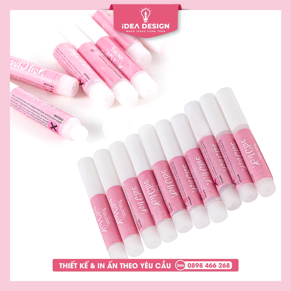 Tuýp Keo dán móng giả, Keo dán móng Mini 2g NAIL GLUE - Màu hồng dễ thương - Dễ sử dụng cho nail