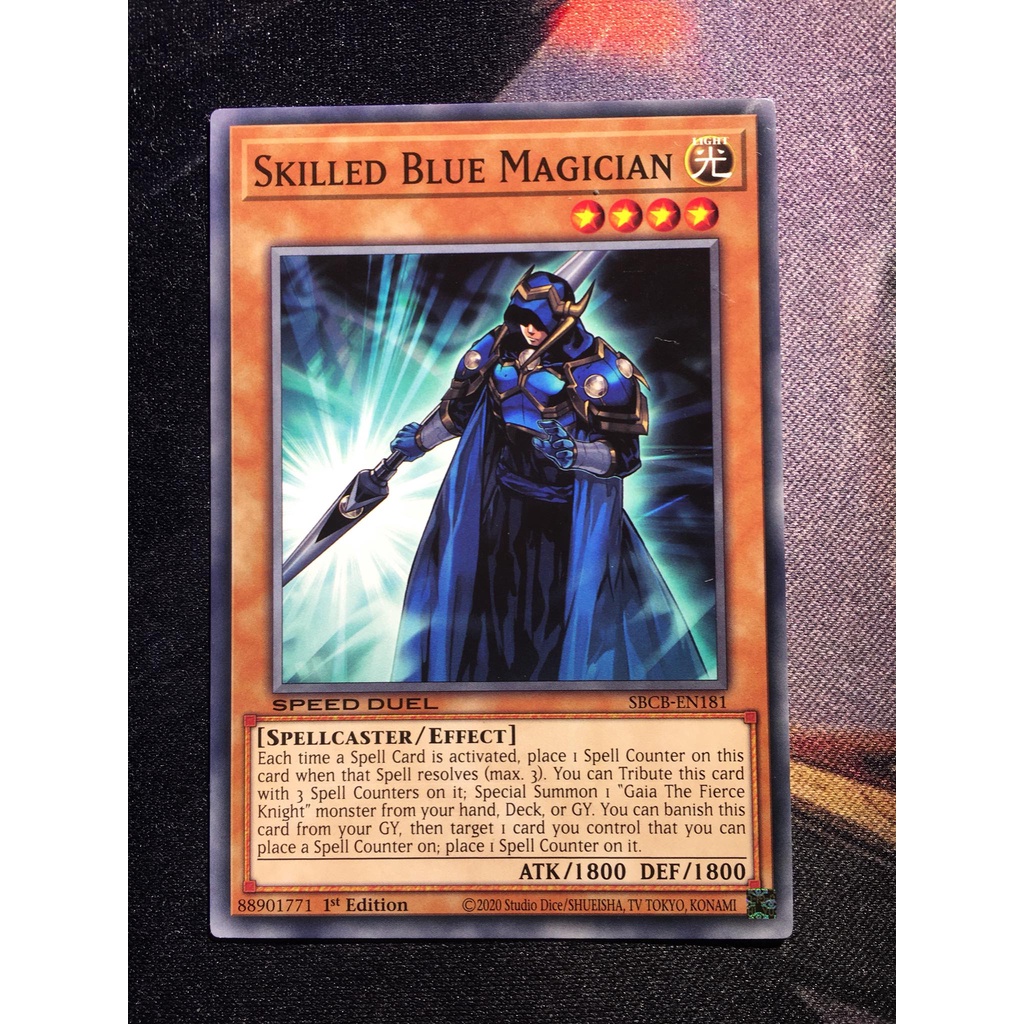 Bài yugioh speed duel - Skilled Blue Magician - SBCB-EN181 - Common 1st Edition