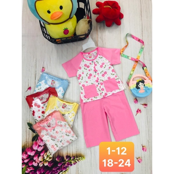 Bộ lụa bà ba bé gái