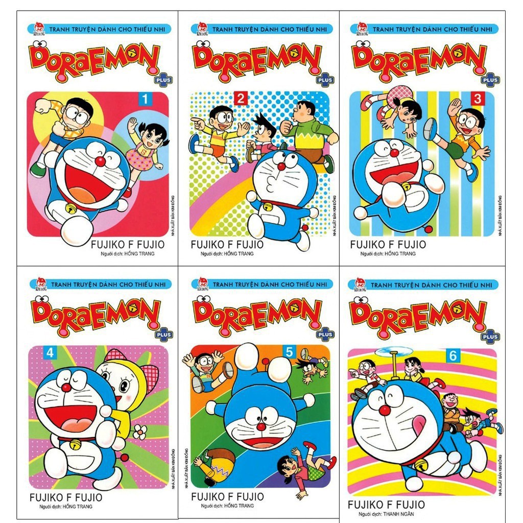 Trọn Bộ - Sách - Doraemon Plus - Tập 1 Đến Tập 6