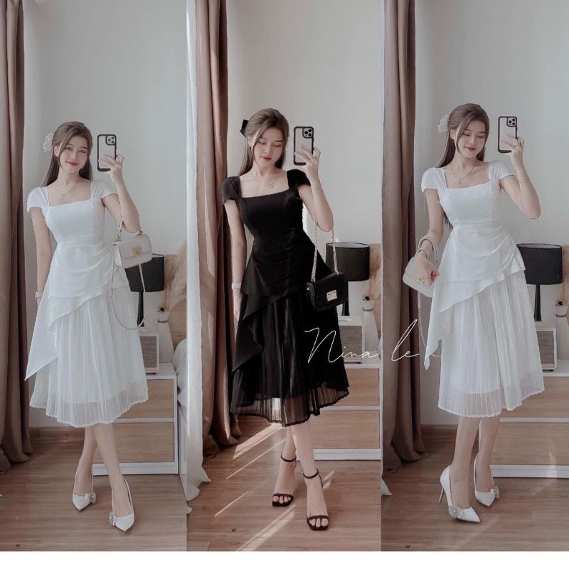 SET ĐỒ BỘ NỮ SỰ KIỆN DỰ TIỆC ĐI BIỂN ÁO BÈO VẢI ĐŨI LỤA CÓ MÚT NGỤC VIP36