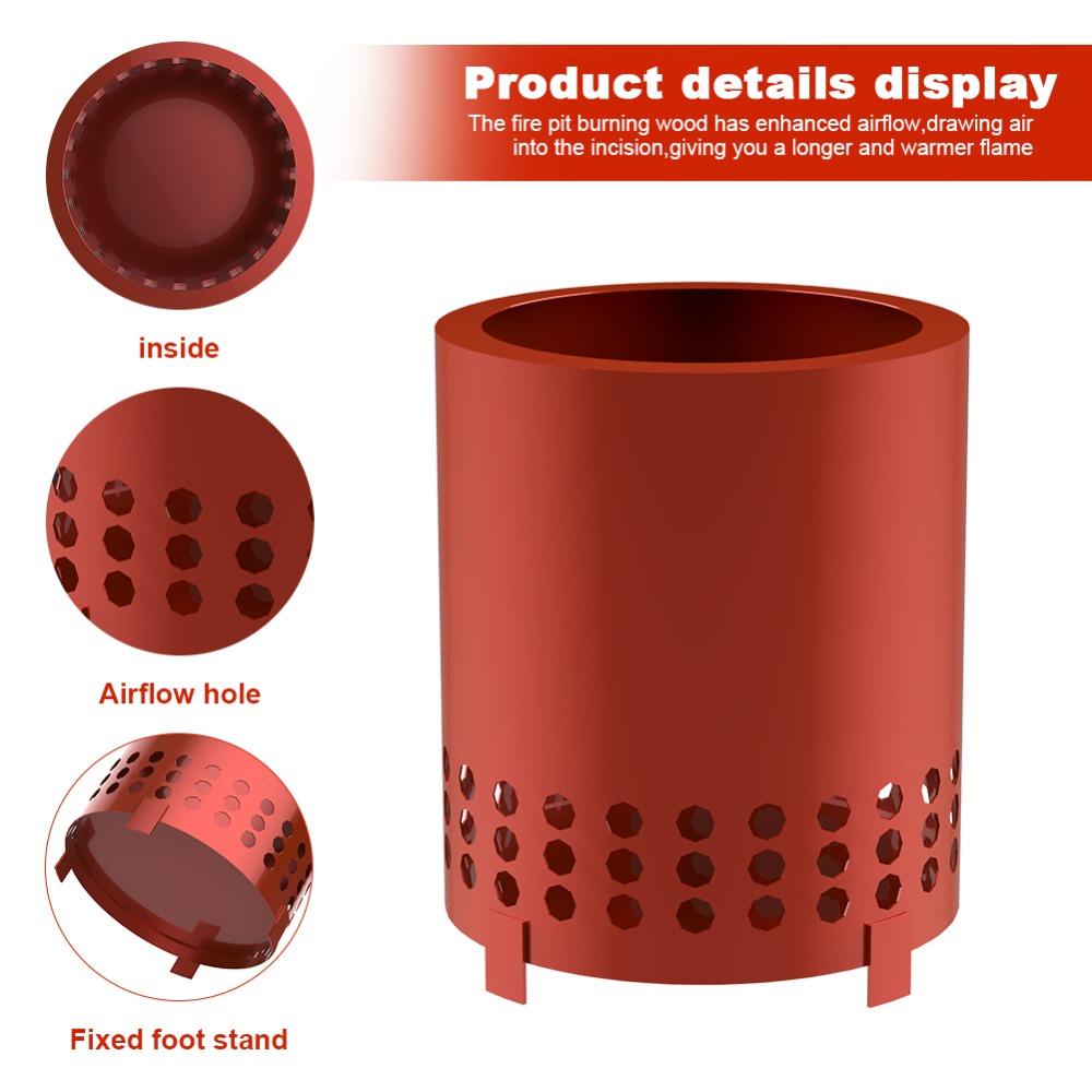 MUVAKO 1 Bếp Lửa Mini Bằng Thép Không Gỉ Để Bàn Tiện Dụng Mang Theo Cắm Trại