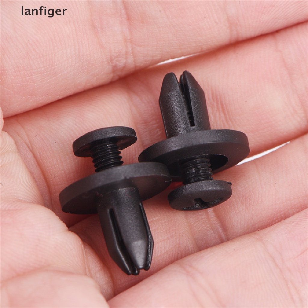 FENDER Set 50 Đinh Tán Nhựa Màu Đen 6Mm Chuyên Dụng Cho Xe Hơi