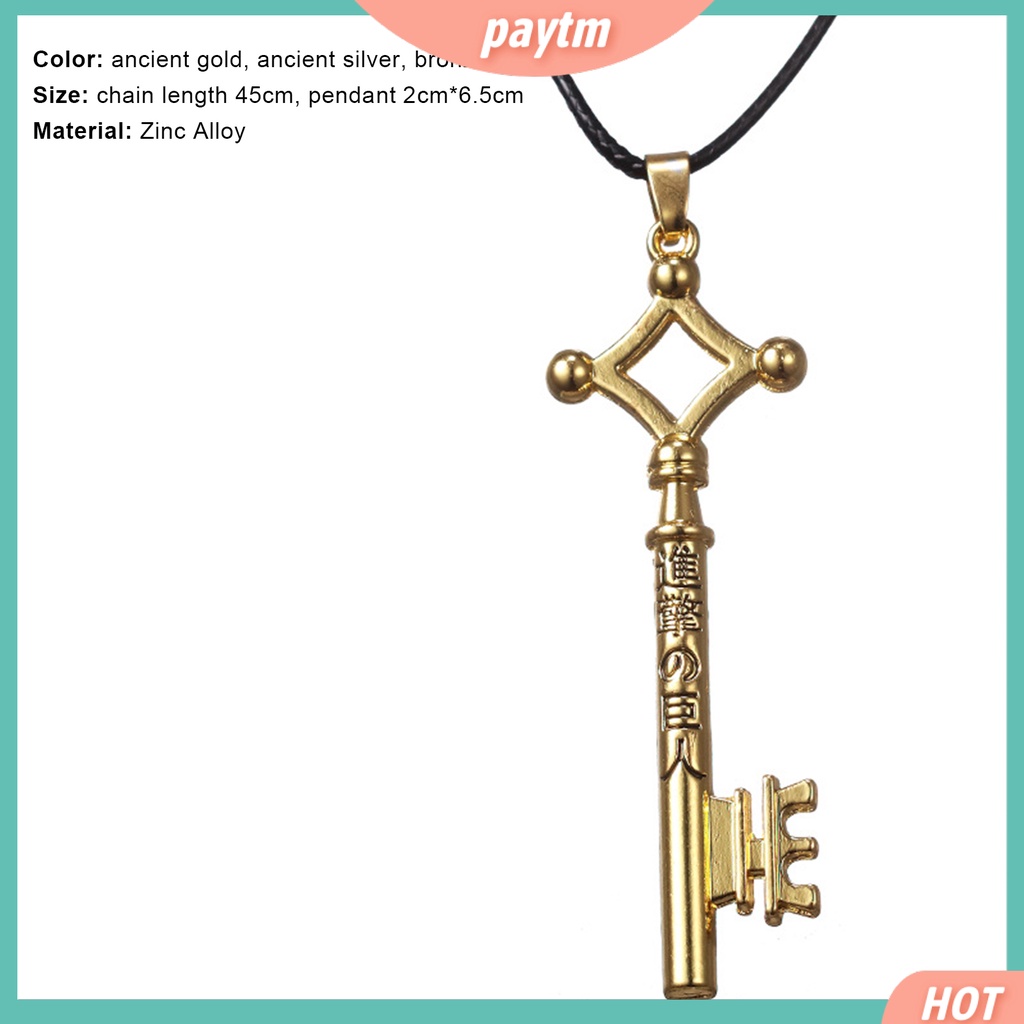 [PTM] Vòng cổ Họa Tiết Attack on Titan Eren Thời Trang Quyến Rũ Cho Nam Và Nữ