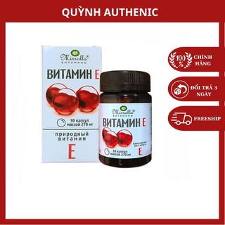 Vitamin E đỏ nga MIRROLLA 270mg lọ 30 viên (CHUẨN AUT)