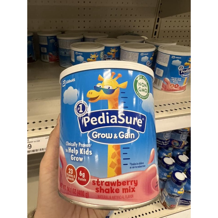 Date 2025 Sữa bột Pediasure 400 g của Mỹ