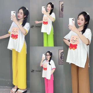 Đồ bộ nữ quần dài đồ mặc nhà,đồ bộ gấu,bộ đi chơi,đồ ngủ nữ,đồ bộ ngủ mặc nhà, đồ bộ ngố, đồ thun mặc nhà