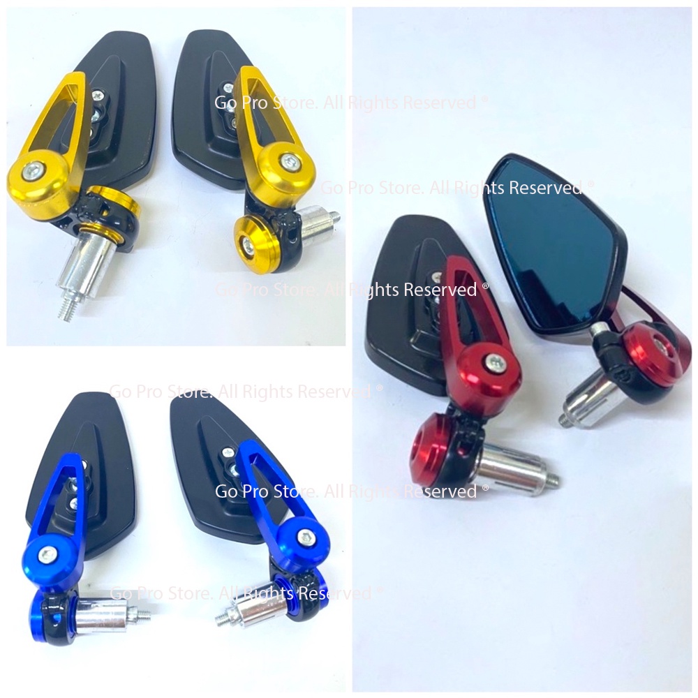 01 Gương Gù Tay Lái Nhôm CNC Gắng Mọi Xe Máy G1362