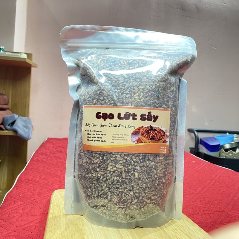 Gạo lứt sấy giòn thơm ngon 500gr
